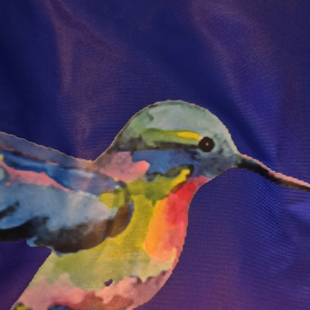 Blue and Pink NWOT Gradient Swim Suit with Ombré Effect. - Picture 9 of 11